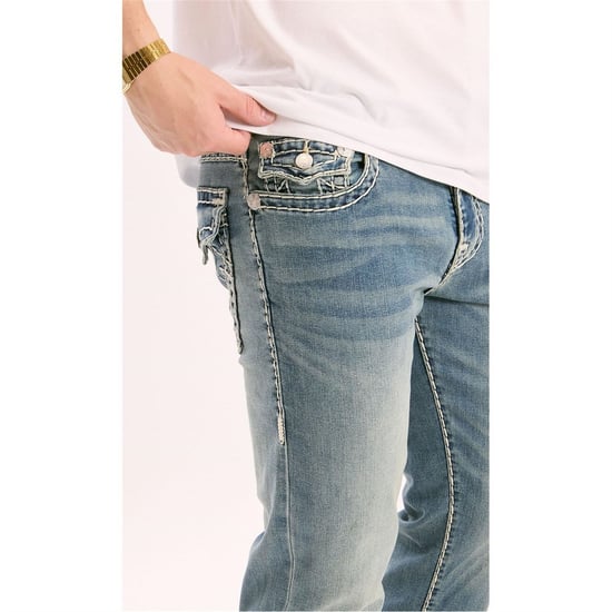 Men's True Religion Super T Jeans in Baseline Medium - Image 2