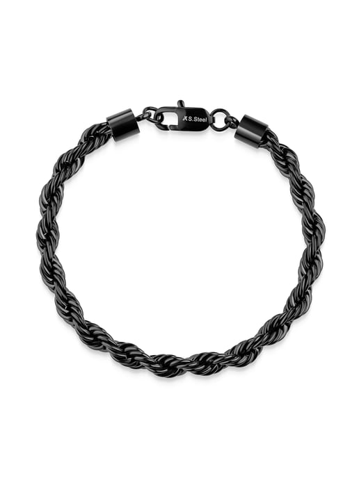Zeeme Stainless Steel Bracelet Stainless steel PVD black - Image 2