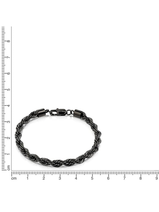 Zeeme Stainless Steel Bracelet Stainless steel PVD black - Image 4