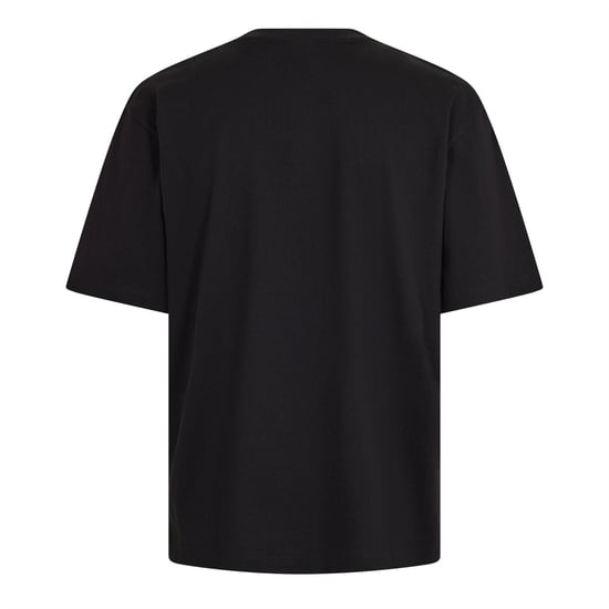 Men's Hugo Crew Neck Short Sleeve Regular Fit T-Shirt in Black - Image 2