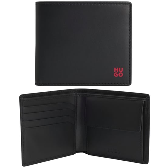 Hugo Boss Mens Leather Wallet Tibby_N_4cc Bifold Credit Cardholder - Image 1