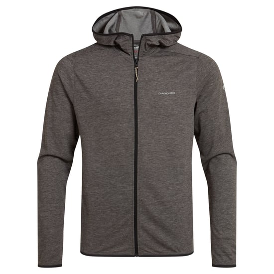 Craghoppers Heren Deft Nosilife Full Zip Hoodie (Zwarte Pepermergel) - Image 1