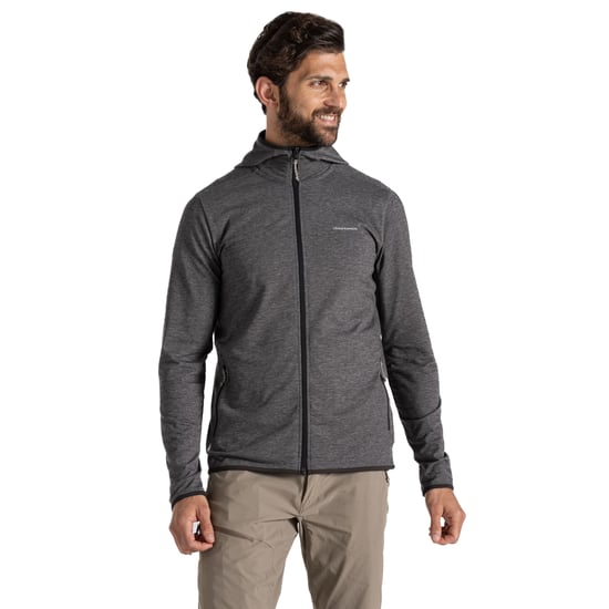 Craghoppers Heren Deft Nosilife Full Zip Hoodie (Zwarte Pepermergel) - Image 3