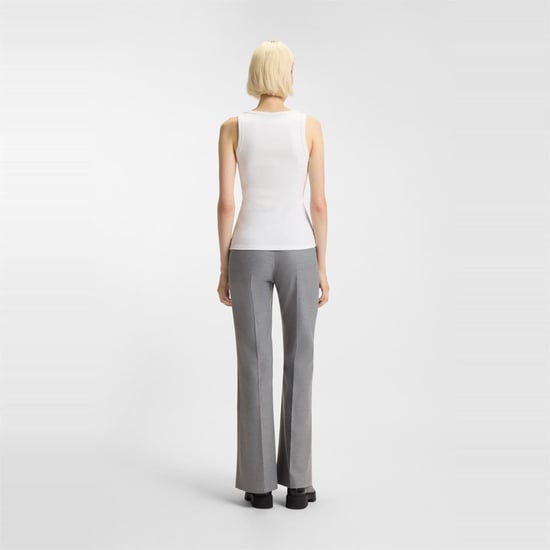 Women's Hugo Datamia Sleeveless Vest in White 100 - Image 4