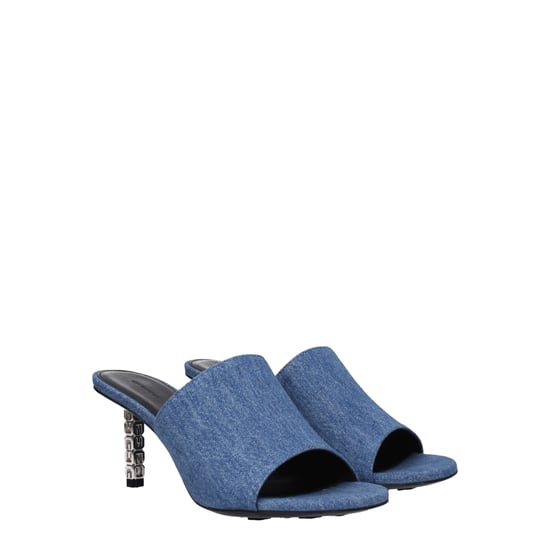Givenchy Blauwe Stof Platform Sandalen - Image 2