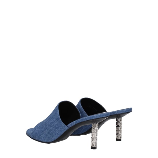 Givenchy Blauwe Stof Platform Sandalen - Image 4