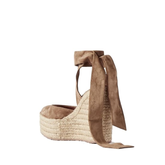 Gianvito Rossi Beige Kalfsleder Espadrilles - Image 2