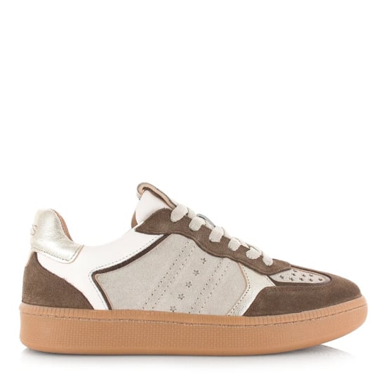DWRS Label Dwrs mirabel dark brown/off white lage sneakers dames - Image 1