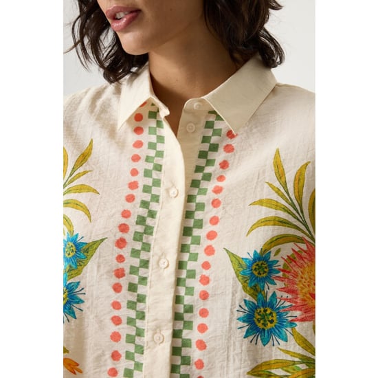 Garcia Jeans dames blouses 4319.08.0007 ecru dessin - Image 3