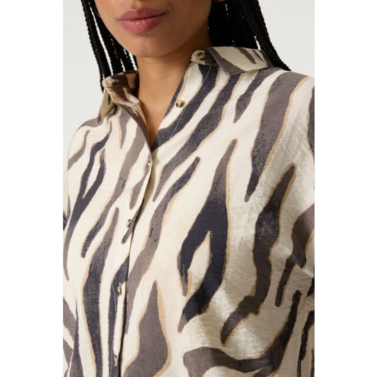 Garcia Jeans dames blouses 4319.08.0008 ecru dessin - Image 4