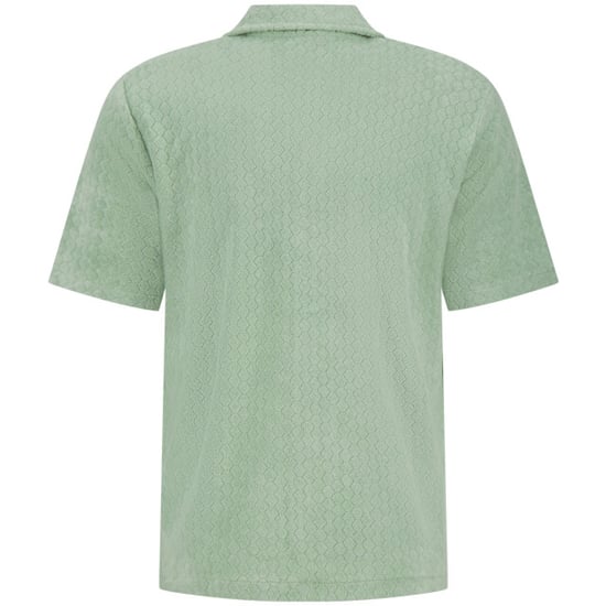 Lyle and Scott Honeycomb toweling shirt mint - Image 2