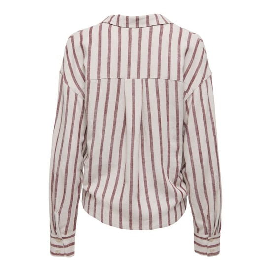 Only onlsiesta l/s linen bl balloon shir 15367420 silver lining - Image 3