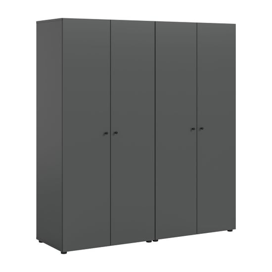 Furnilux Moderne 2-delige garderobekast-combinatie in dubbele opbergruimte - Image 1