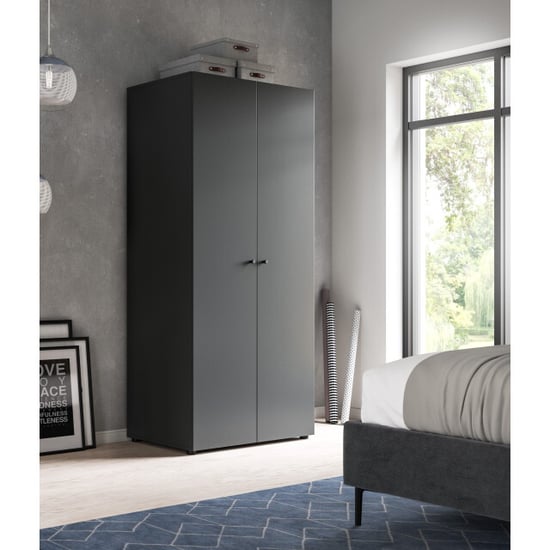 Furnilux Compacte tweekleurenkast in stijlvolle garderobe voor kleine ruimtes - Image 3