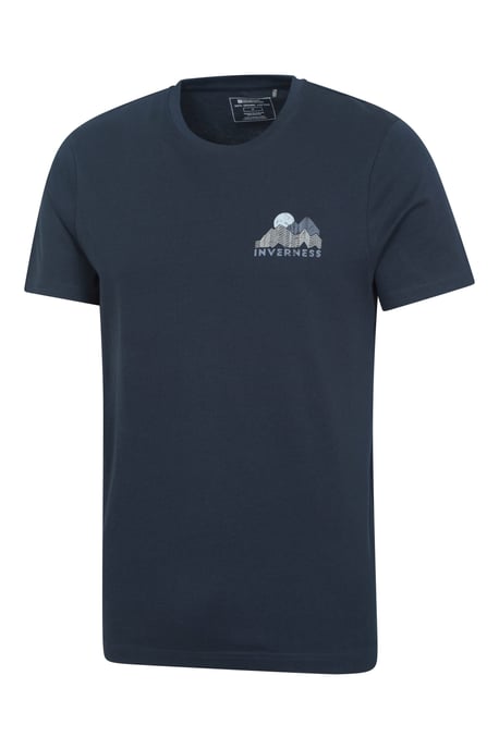 Regional Men's Inverness Graphic T-Shirt Breathable Casual Everyday Tee Navy - Image 4