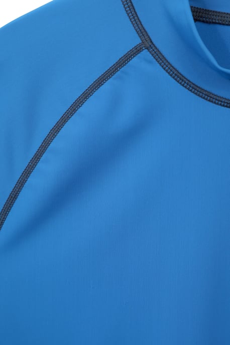 Men's UV Rash Vest Sun Protection Quick Drying Swimwear Stretchy Beach Surf Top Medium Blue - Image 4