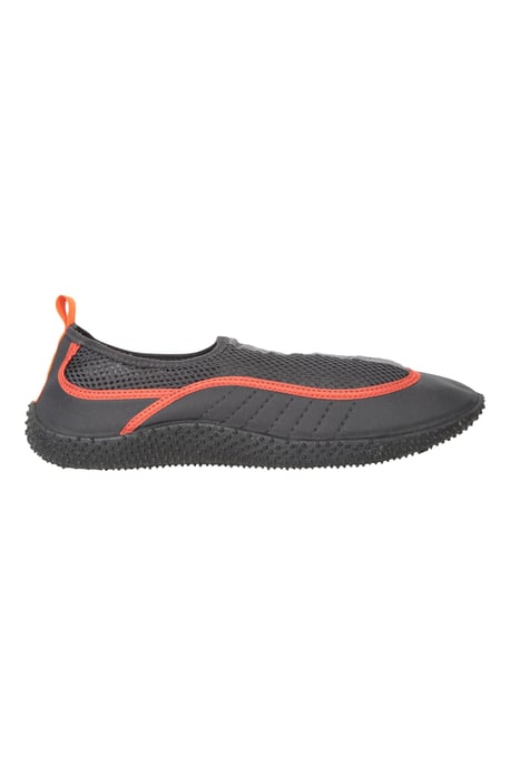 'Bermuda' Men's Aqua Shoe with Mesh Panel Slip On Summer Beach Sandals Orange - Image 3