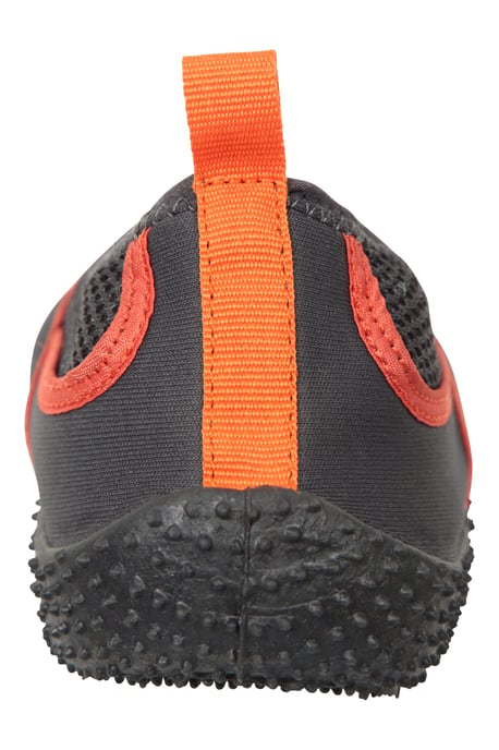 'Bermuda' Men's Aqua Shoe with Mesh Panel Slip On Summer Beach Sandals Orange - Image 5