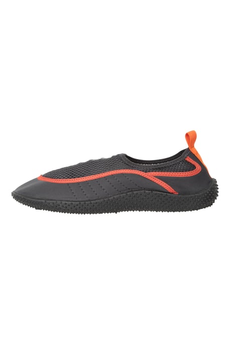 'Bermuda' Men's Aqua Shoe with Mesh Panel Slip On Summer Beach Sandals Orange - Image 6