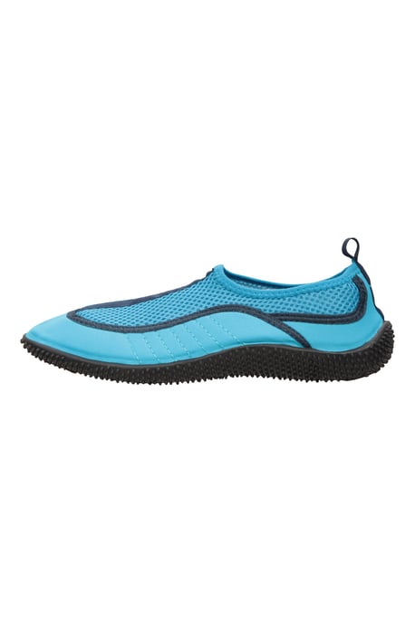 'Bermuda' Women's Aqua Shoe with Top Mesh Panel Slip On Summer Beach Sandals Dark Blue - Image 5