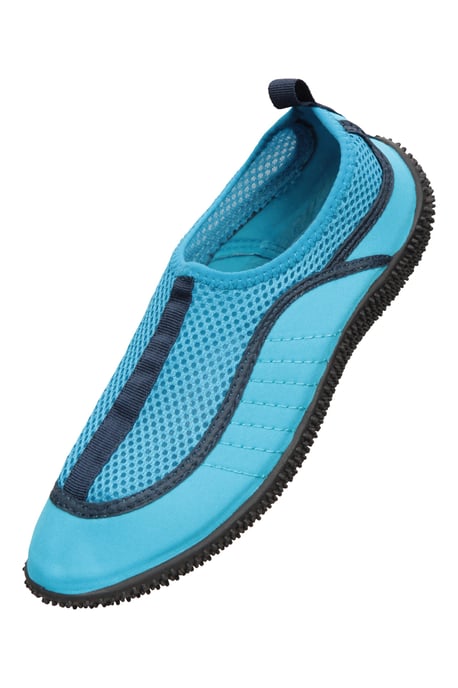 'Bermuda' Women's Aqua Shoe with Top Mesh Panel Slip On Summer Beach Sandals Dark Blue - Image 6