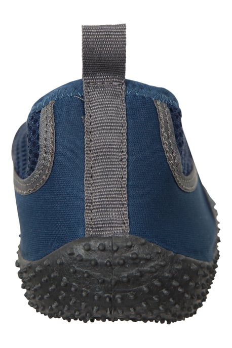 'Bermuda' Men's Aqua Shoe with Mesh Panel Slip On Summer Beach Sandals Navy - Image 5