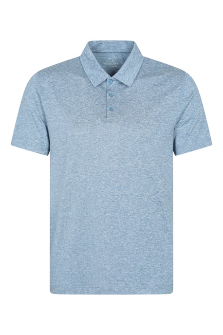 'Deuce' Men's Polo IsoCool High Wicking Casual Summer T-Shirt Blue - Image 5