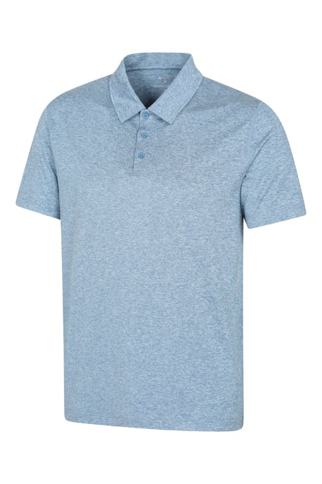 'Deuce' Men's Polo IsoCool High Wicking Casual Summer T-Shirt Blue - Image 6