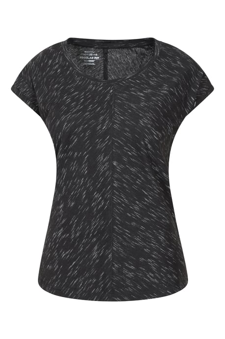 'Retreat Slouch' Women's T-Shirt IsoCool Relaxed Fit Sweat Wicking Everyday Tee Black - Image 1