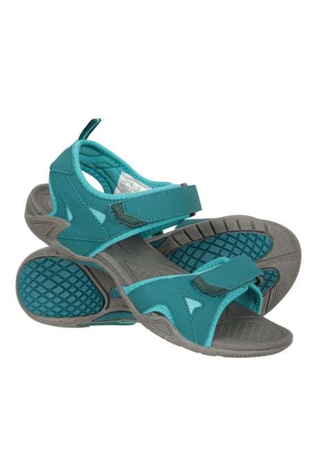 'Andros' Women's Sandals Touch Strap Fastening Everyday Shoes Teal - Image 1
