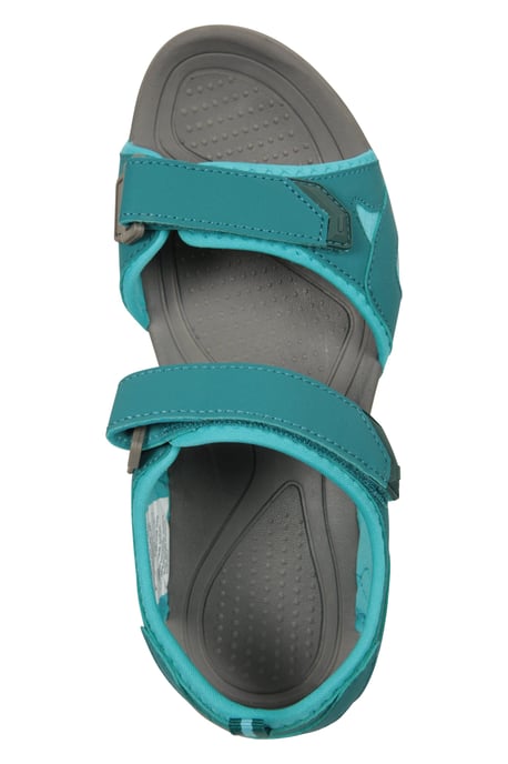 'Andros' Women's Sandals Touch Strap Fastening Everyday Shoes Teal - Image 5