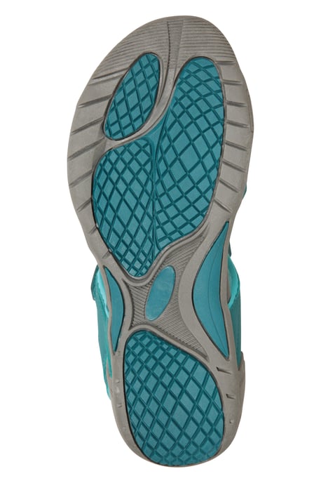 'Andros' Women's Sandals Touch Strap Fastening Everyday Shoes Teal - Image 6