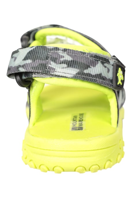 'Seaside' Junior Sandals Touch Strap Fastening Summer Beach Shoes Grey - Image 4