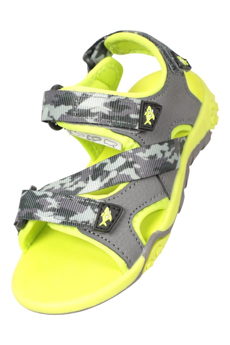 'Seaside' Junior Sandals Touch Strap Fastening Summer Beach Shoes Grey - Image 6