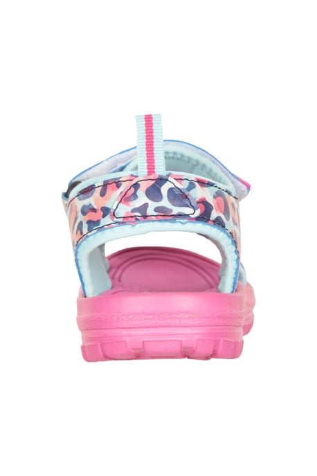 'Sand' Kids Sandals with Touch Strap Fastening Summer Shoes Coral - Image 3