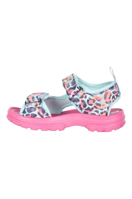 'Sand' Kids Sandals with Touch Strap Fastening Summer Shoes Coral - Image 4