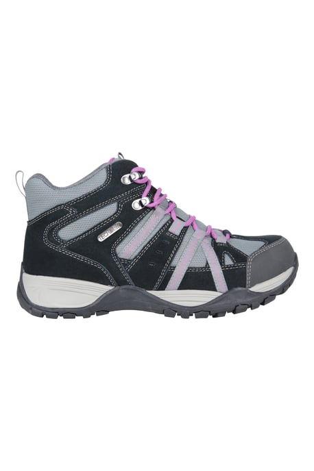 'Direction' Women's Walking Boots Wide Fit Rubber Outsole Waterproof Shoes Grey - Image 2
