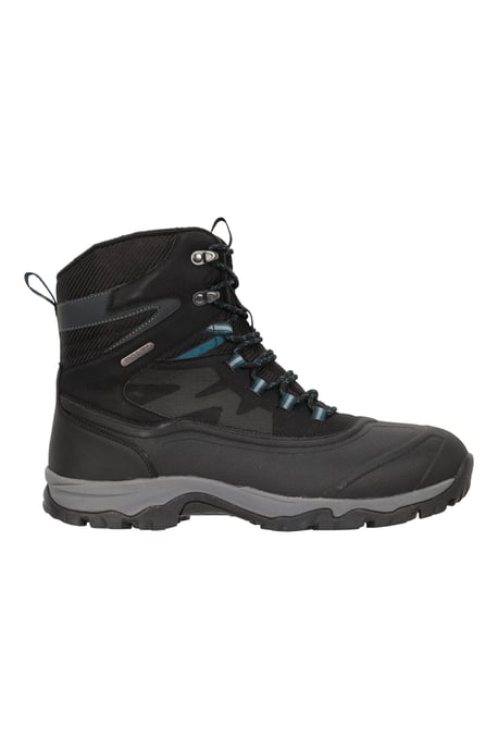 'Piste Basher Extreme' Men's Snow Boots Waterproof Upper Winter Shoes Black - Image 2