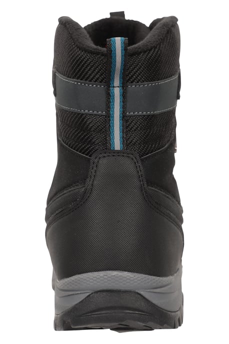 'Piste Basher Extreme' Men's Snow Boots Waterproof Upper Winter Shoes Black - Image 4