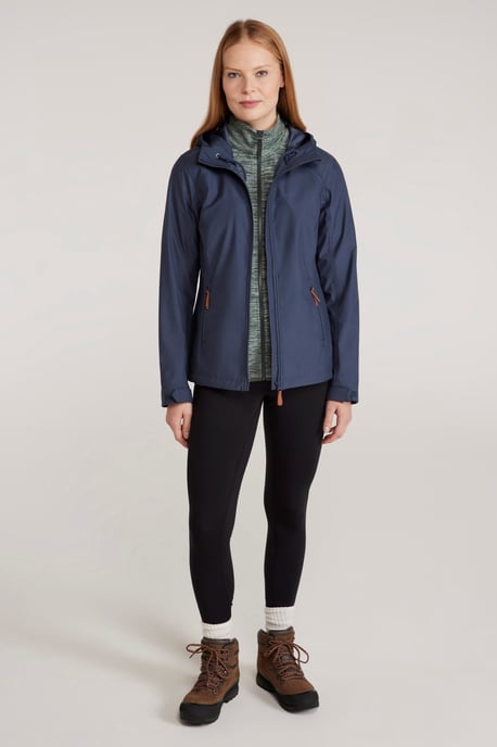 'Iona' Women's Softshell Jacket with Multiple Pockets Water Resistant Casual Everyday Coat Charcoal - Image 3