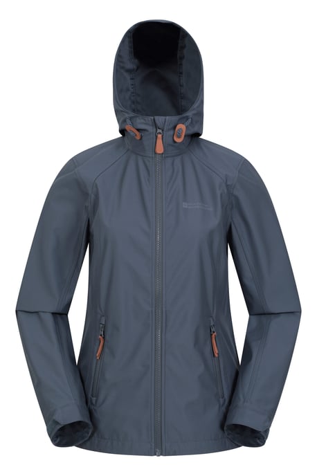 'Iona' Women's Softshell Jacket with Multiple Pockets Water Resistant Casual Everyday Coat Charcoal - Image 5