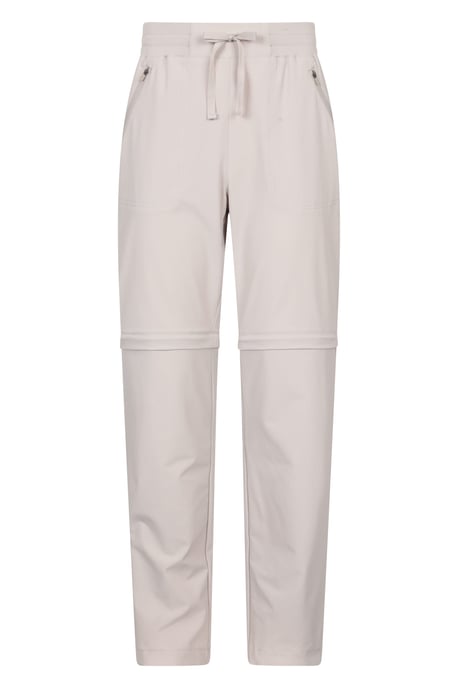 'Explorer' Women's Zip Off Trouser Short Lightweight Quick Dry Convertible Pants Beige - Image 1