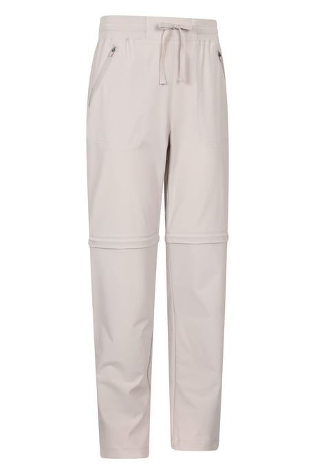 'Explorer' Women's Zip Off Trouser Short Lightweight Quick Dry Convertible Pants Beige - Image 2