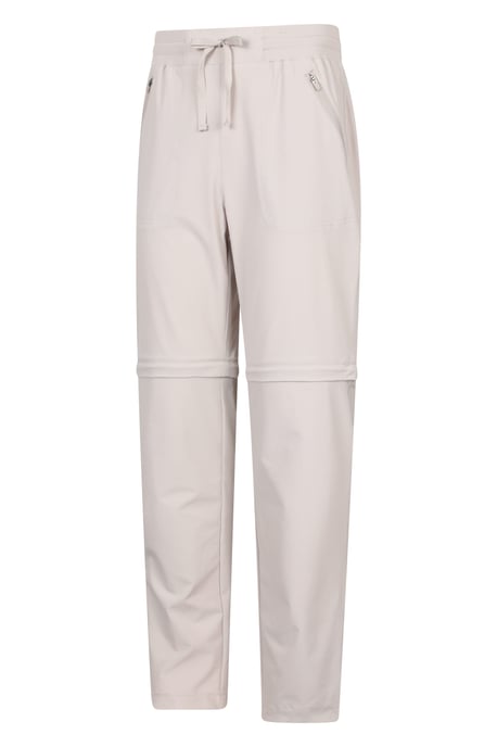 'Explorer' Women's Zip Off Trouser Short Lightweight Quick Dry Convertible Pants Beige - Image 4