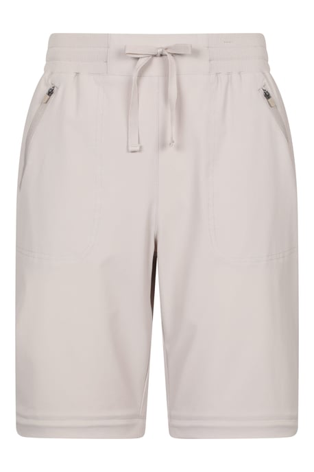 'Explorer' Women's Zip Off Trouser Short Lightweight Quick Dry Convertible Pants Beige - Image 6