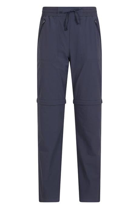 'Explorer' Women's Zip Off Trouser Short Lightweight Quick Dry Convertible Pants Navy - Image 1