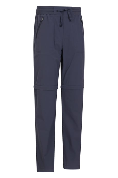 'Explorer' Women's Zip Off Trouser Short Lightweight Quick Dry Convertible Pants Navy - Image 2