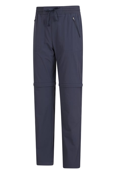 'Explorer' Women's Zip Off Trouser Short Lightweight Quick Dry Convertible Pants Navy - Image 4
