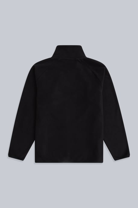 'Stockholm' Men's Fleece Jacket Half Zip Warm Cosy Sweater Black - Image 6