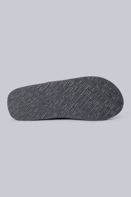 'Jekyl' Men's Flip Flops with Soft Padded Upper straps Slip-on Beach Sandals Outdoors Dark Grey - Image 4